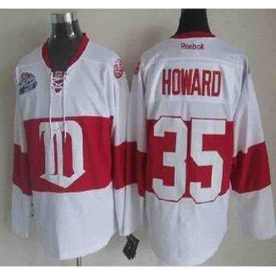 Detroit Red Wings 35 Jimmy Howard White Winter Classic NHL Jersey
